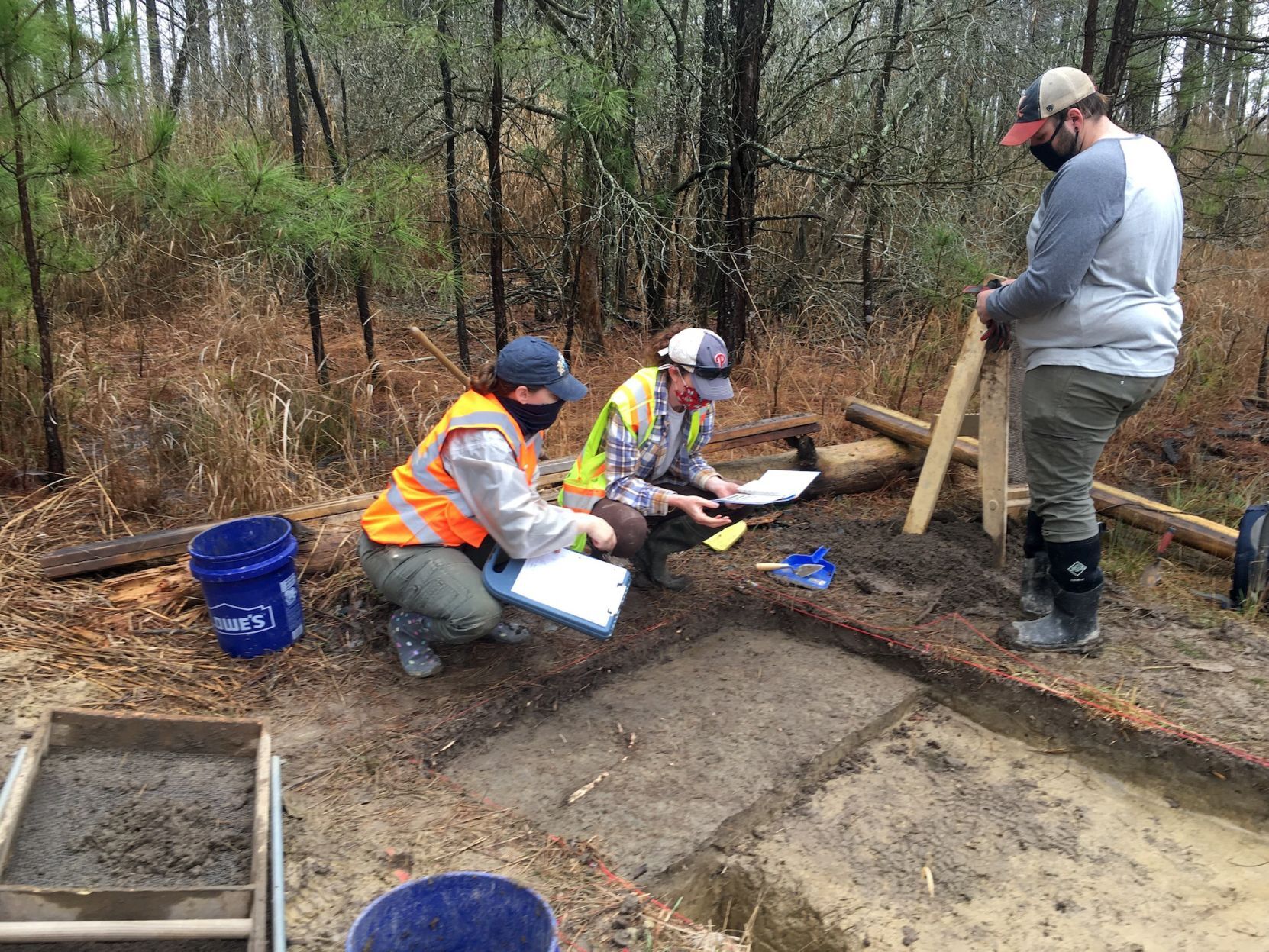 Archaeologists excavate the homesite of Harriet Tubman's father